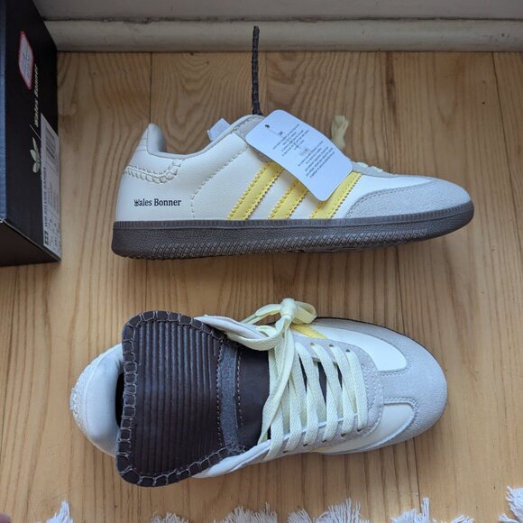 Wales Bonner x Adidas Samba Ecru Tint Yellow Size 7.5 - Picture 7 of 9